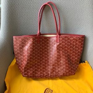 Goyardine Red Saint-Louis PM tote